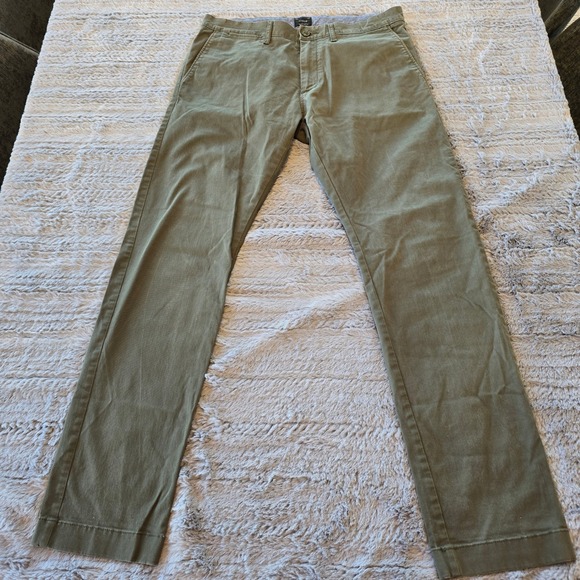 J.Crew Other - J.Crew 484 Slim Fit Chino Pants Mens 32x32 Olive Green Stretch Re-Imagined